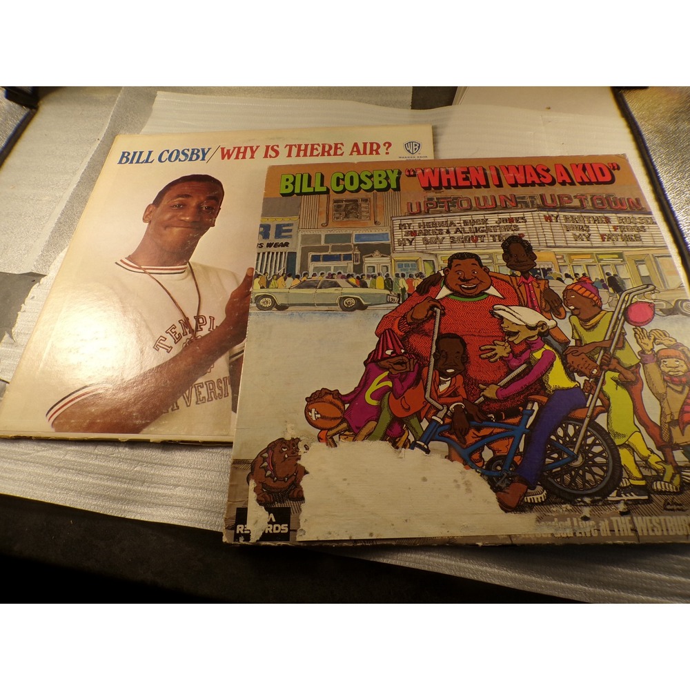 Vintage Bill Cosby Vinyl Record Lot Why Is There Air & When I Was A Kid LP 33RPM